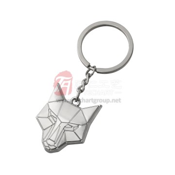 색상 없는 다이캐스트 아연 합금 열쇠고리