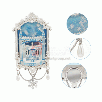 Magnet Kulkas Logam Mutiara Kustom–Bergaya & Canggih...