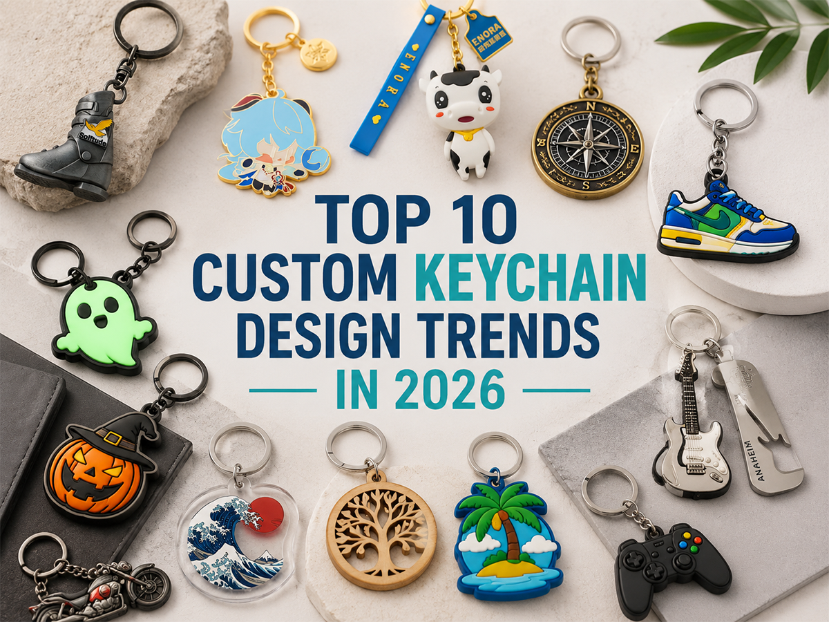 Le 10 principali tendenze di design per portachiavi personalizzati nel 2026