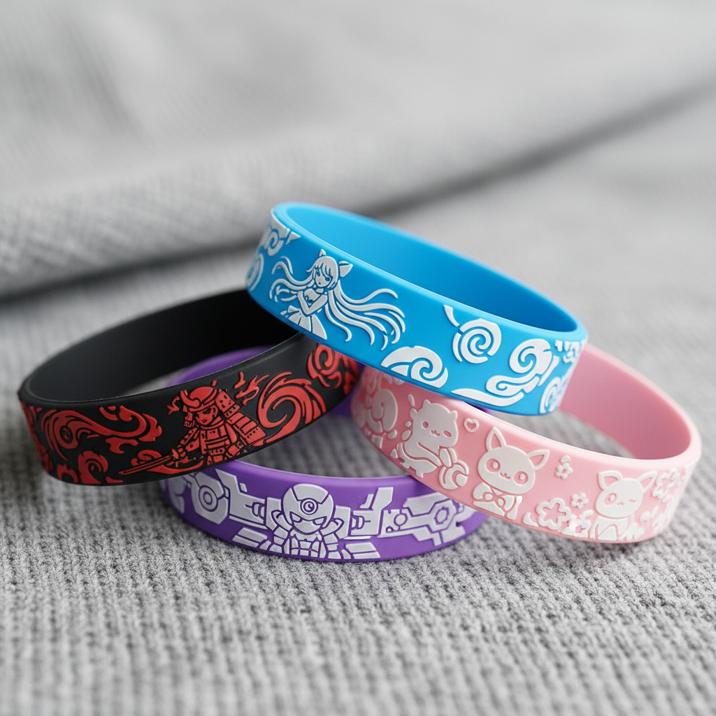 Custom Silicone Wristbands For Anime IP Merchandise