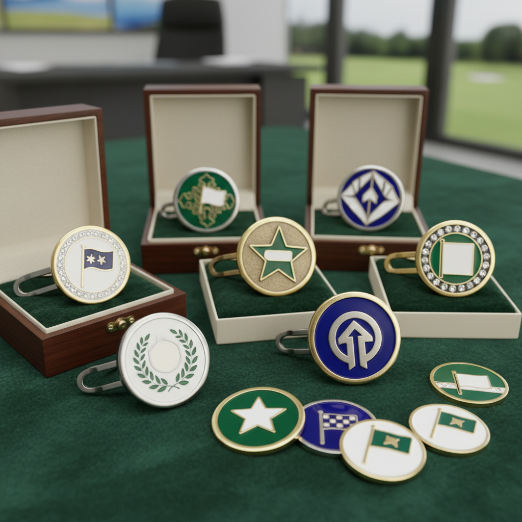 Golf Hat Clip & Ball Markers For Employee Recognition