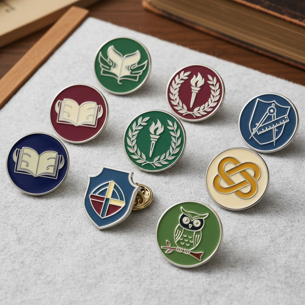 Soft Enamel Pins For School And Club Badges