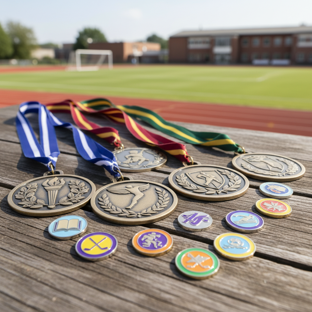 Custom Running Medals For School And Club Badges