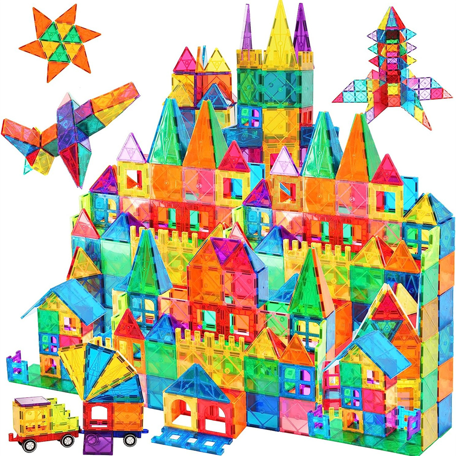 Magnetic Tiles Kids Magnetic Blocks Building Sets 3D Educational Toys